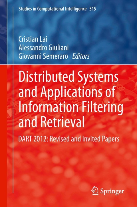 Cover image for book Distributed Systems and Applications of Information Filtering and Retrieval