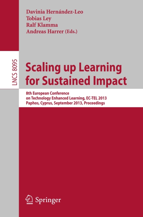Cover image for book Scaling up Learning for Sustained Impact