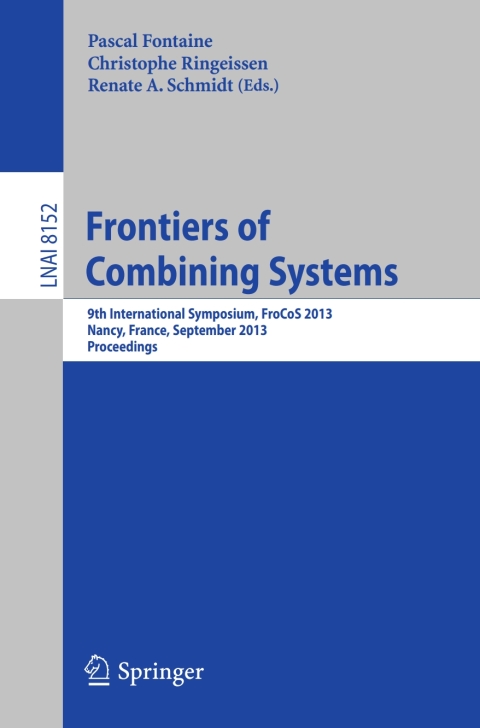 Cover image for book Frontiers of Combining Systems