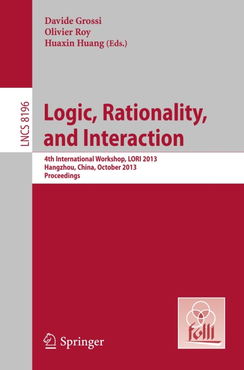 Cover image for book Logic, Rationality, and Interaction