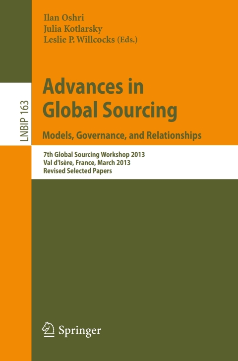 Cover image for book Advances in Global Sourcing. Models, Governance, and Relationships