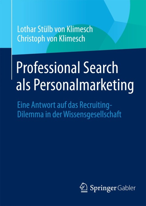 Cover image for book Professional Search als Personalmarketing
