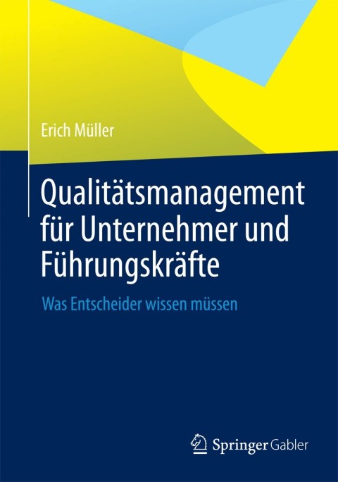 Cover image for book Qualitätsmanagement für Unternehmer und Führungskräfte
