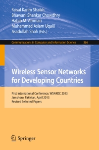 صورة الغلاف: Wireless Sensor Networks for Developing Countries 9783642410536