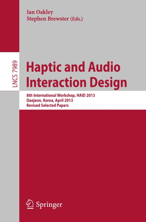Cover image for book Haptic and Audio Interaction Design