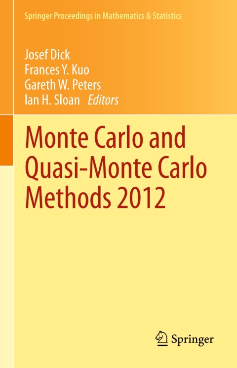 Cover image for book Monte Carlo and Quasi-Monte Carlo Methods 2012