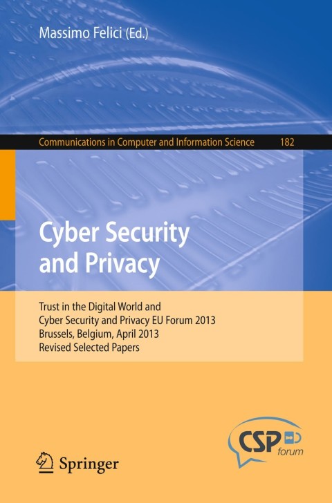 Cover image for book Cyber Security and Privacy
