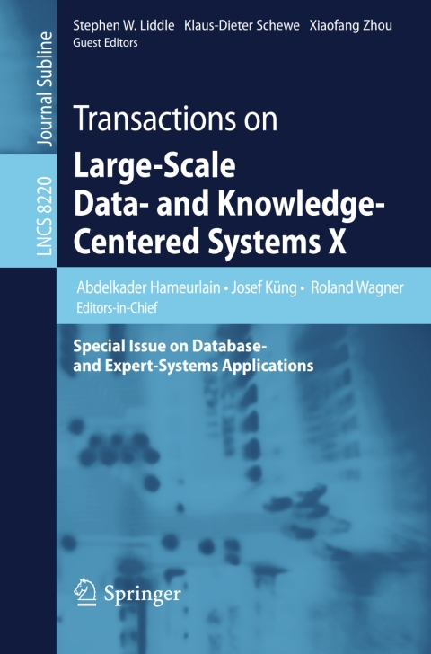 Cover image for book Transactions on Large-Scale Data- and Knowledge-Centered Systems X