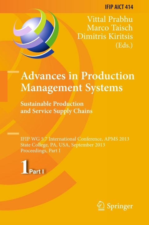 Cover image for book Advances in Production Management Systems. Sustainable Production and Service Supply Chains
