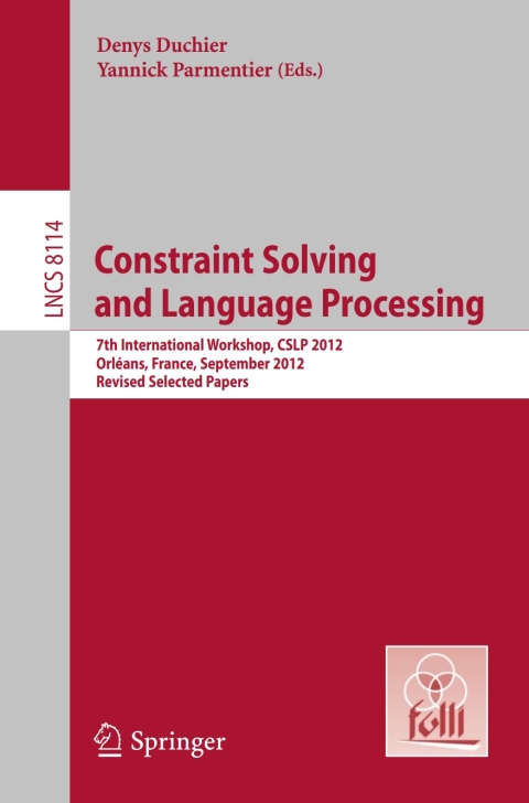Cover image for book Constraint Solving and Language Processing
