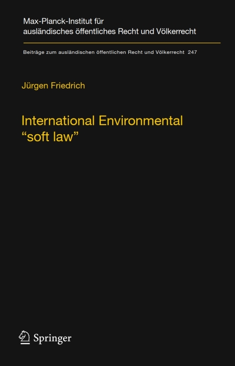 Cover image for book International Environmental “soft law”