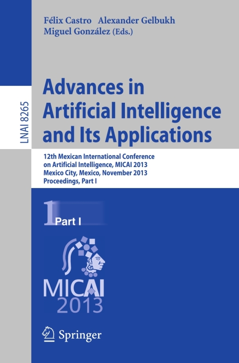 Cover image for book Advances in Artificial Intelligence and Its Applications