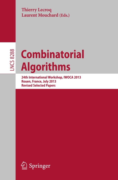 Cover image for book Combinatorial Algorithms