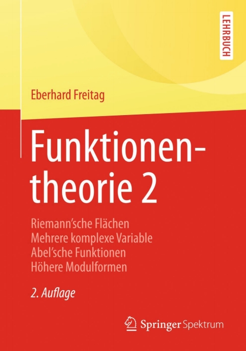 Cover image for book Funktionentheorie 2