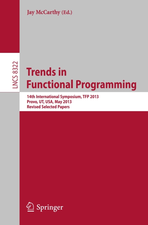 Cover image for book Trends in Functional Programming