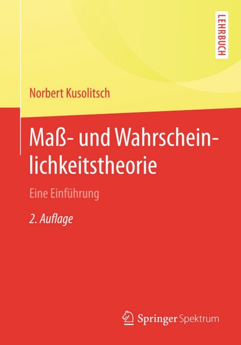 Cover image for book Maß- und Wahrscheinlichkeitstheorie