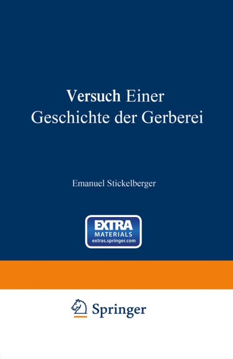 Cover image for book Versuch einer Geschichte der Gerberei