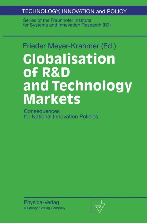 Cover image for book Globalisation of R&D and Technology Markets