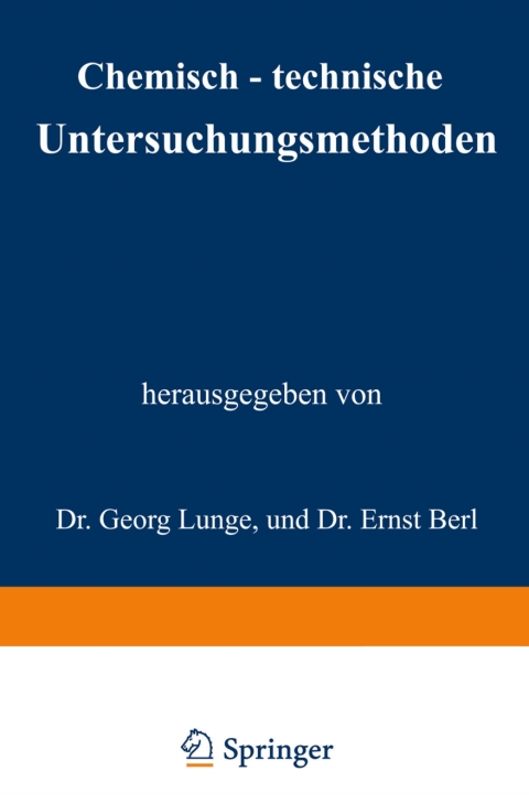 Cover image for book Chemisch-technische Untersuchungsmethoden