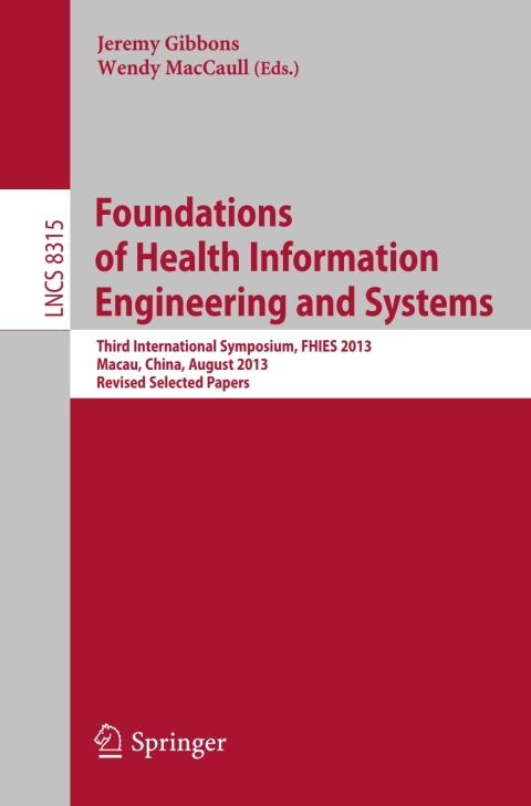 Cover image for book Foundations of Health Information Engineering and Systems