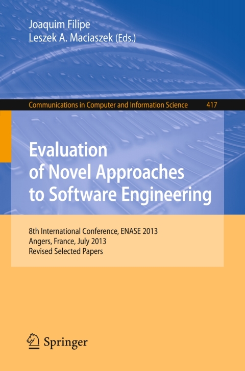 Cover image for book Evaluation of Novel Approaches to Software Engineering