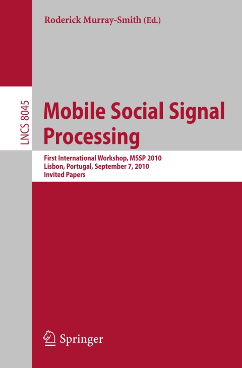 Cover image for book Mobile Social Signal Processing