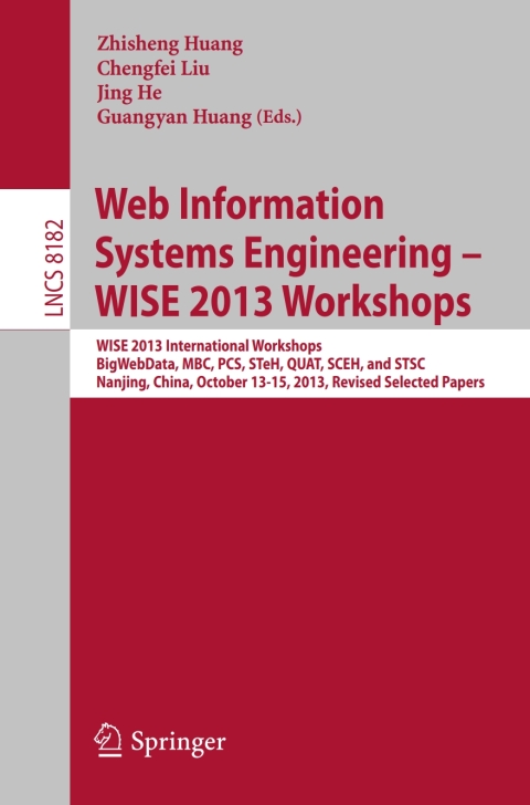 Cover image for book Web Information Systems Engineering – WISE 2013 Workshops