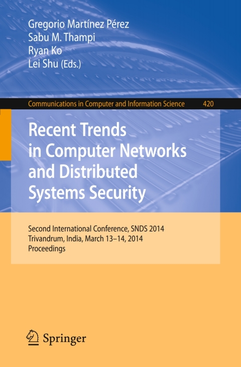 Cover image for book Recent Trends in Computer Networks and Distributed Systems Security