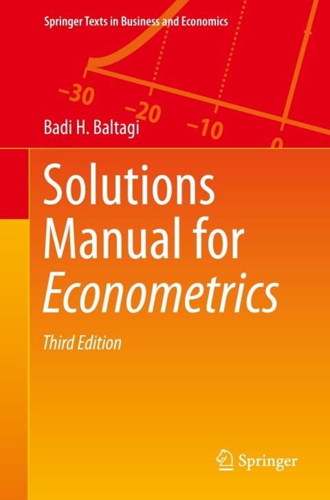 Cover image for book Solutions Manual for Econometrics