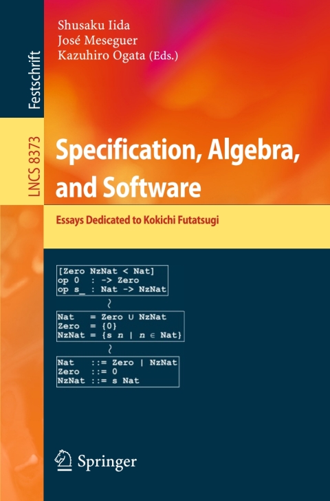 Cover image for book Specification, Algebra, and Software