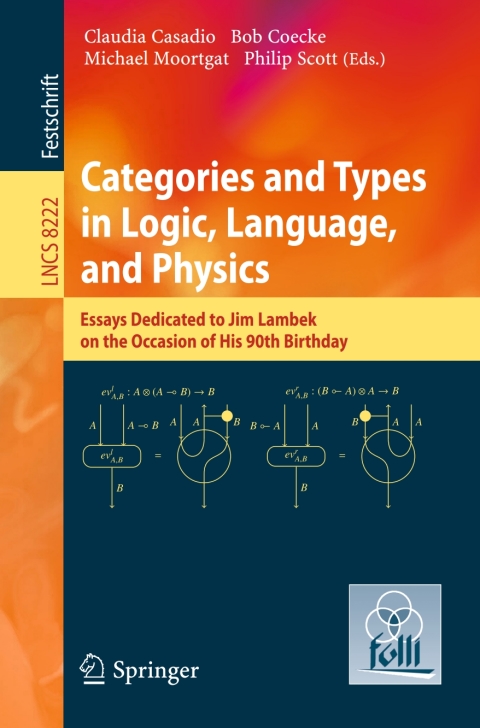 Cover image for book Categories and Types in Logic, Language, and Physics