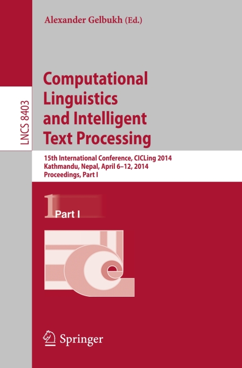 Cover image for book Computational Linguistics and Intelligent Text Processing
