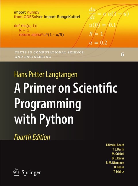 Cover image for book A Primer on Scientific Programming with Python