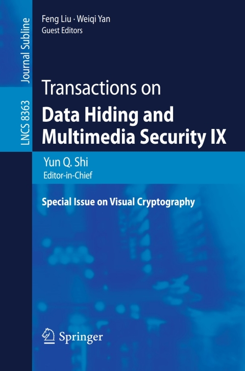 Cover image for book Transactions on Data Hiding and Multimedia Security IX
