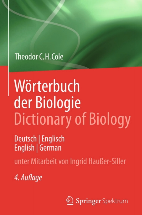 Cover image for book Wörterbuch der Biologie Dictionary of Biology