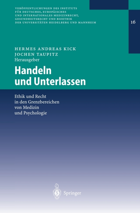 Cover image for book Handeln und Unterlassen