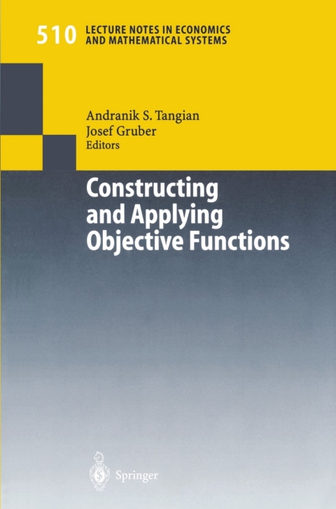 Cover image for book Constructing and Applying Objective Functions