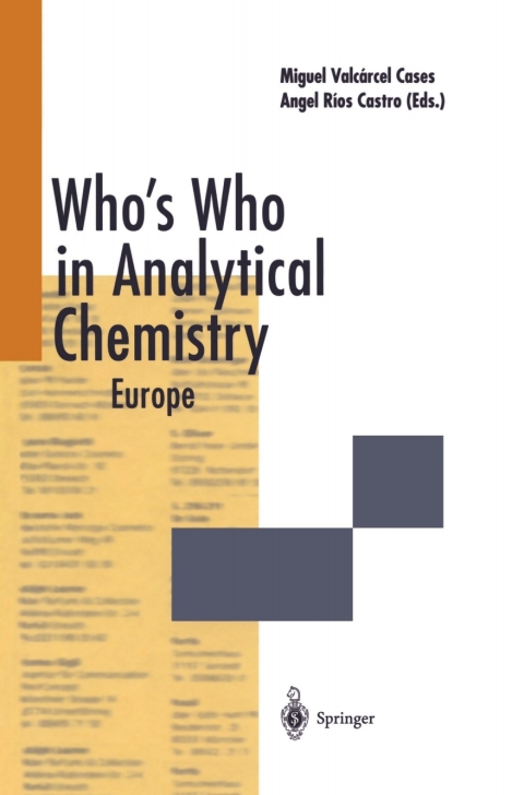 Cover image for book Who’s Who in Analytical Chemistry