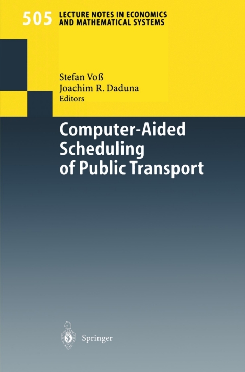 Cover image for book Computer-Aided Scheduling of Public Transport