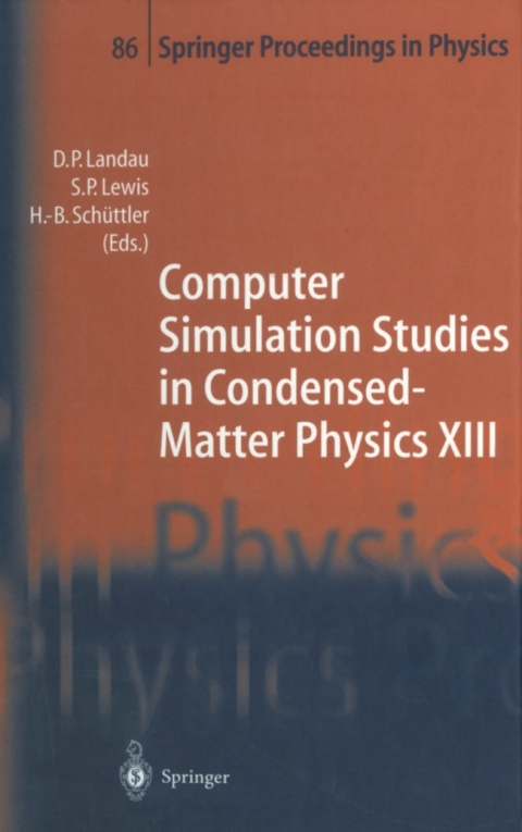 Computer Simulation Studies in Condensed-Matter Physics XIII 