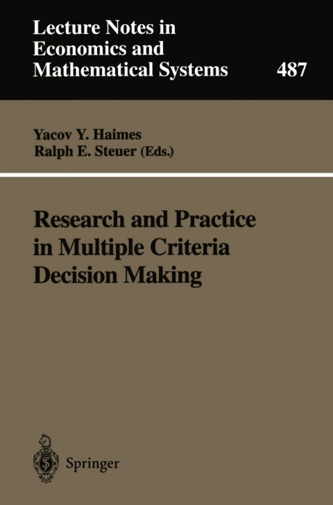 Cover image for book Research and Practice in Multiple Criteria Decision Making