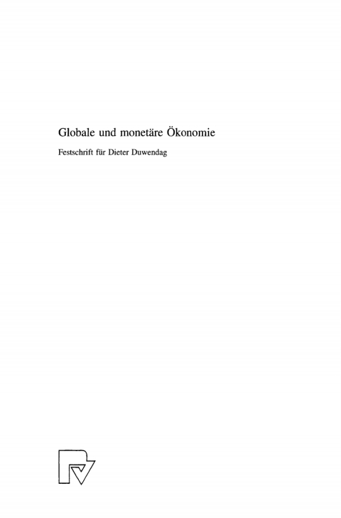 Globale und monetÃ¤re Ãkonomie 
