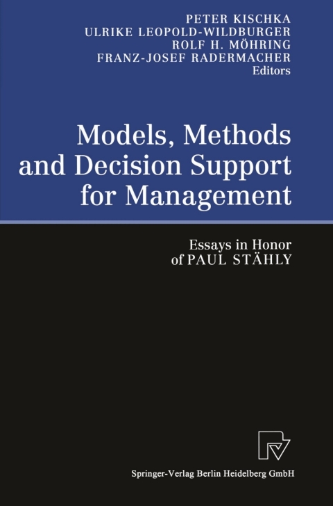 Cover image for book Models, Methods and Decision Support for Management
