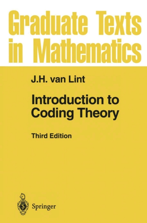 Cover image for book Introduction to Coding Theory
