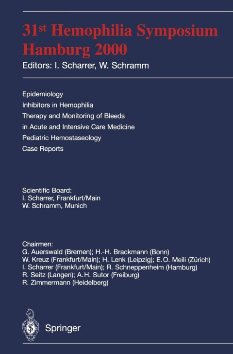 Cover image for book 31st Hemophilia Symposium