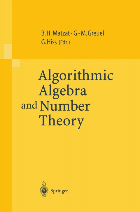 Cover image for book Algorithmic Algebra and Number Theory