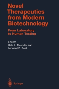 Novel Therapeutics from Modern Biotechnology 1st edition ...