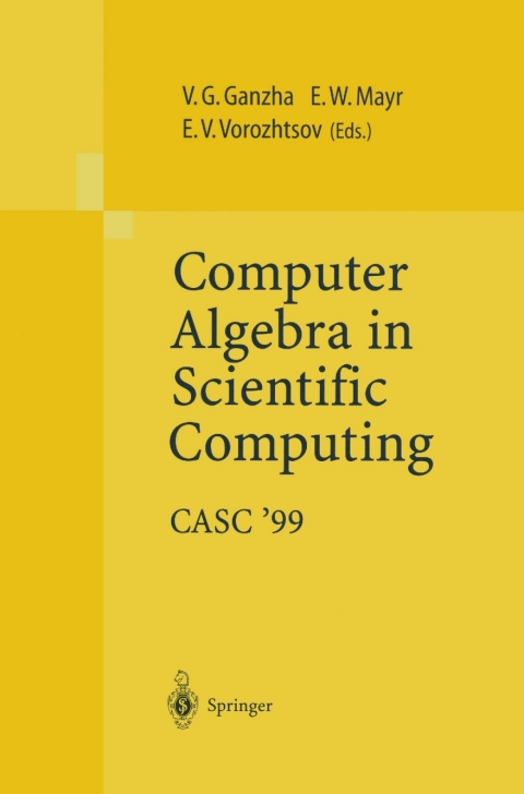 Cover image for book Computer Algebra in Scientific Computing CASC’99