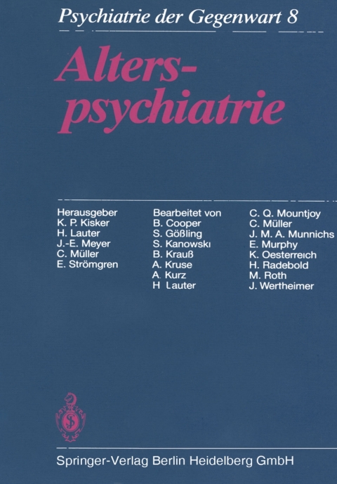 Cover image for book Alterspsychiatrie