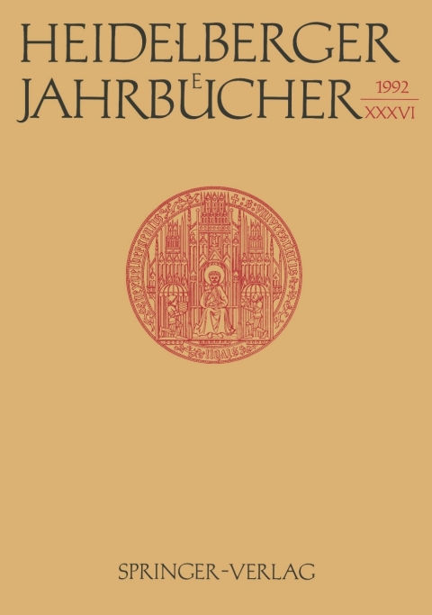 Cover image for book Heidelberger Jahrbücher